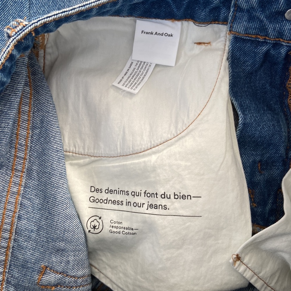 Frank And Oak Blue Tapered Stevie Jeans Size 27 - Picture 7 of 8